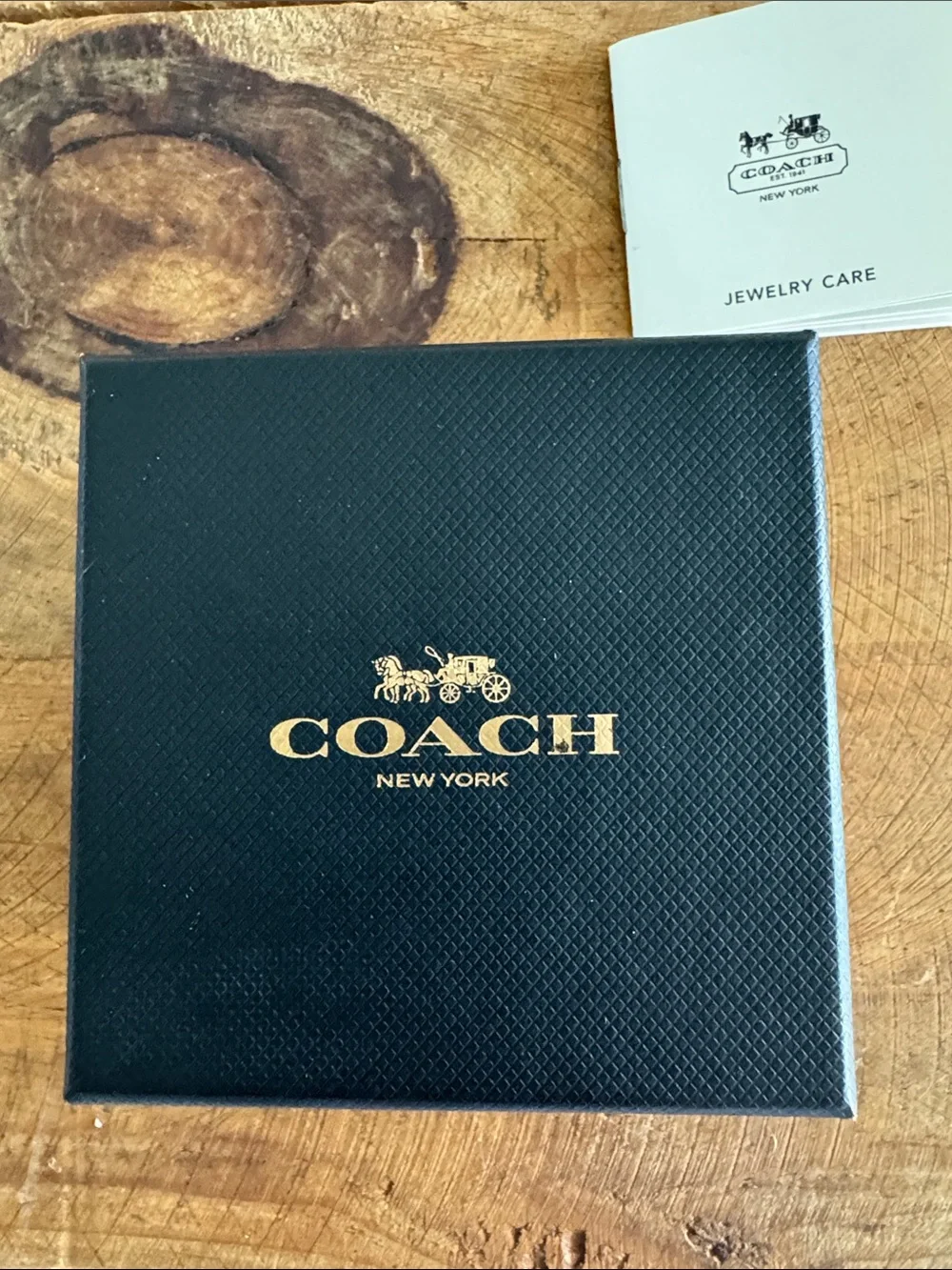 Coach Silver Crystal Cuff Links